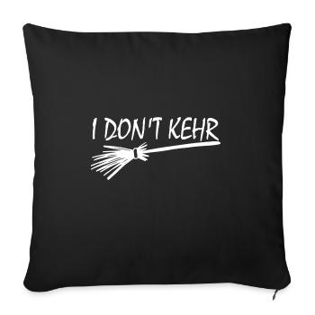 Je ne balaie pas drôle sorcière Bsen disant - Housse de coussin décorative 45 x 45 cm - noir - Devant