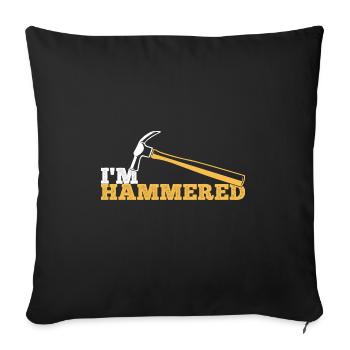 Woodworker Saying Carpentry Vintage Schreiner Ges - Sofa pillowcase 17,3'' x 17,3'' (45 x 45 cm) - black - Front