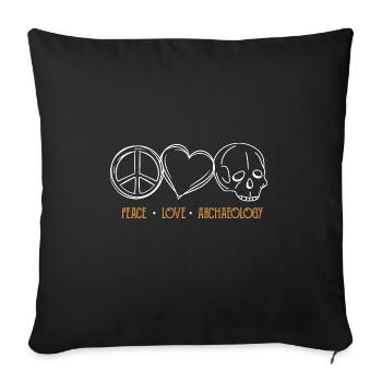 Archaeology Gift Archaeologist - Sofa pillowcase 17,3'' x 17,3'' (45 x 45 cm) - black - Front