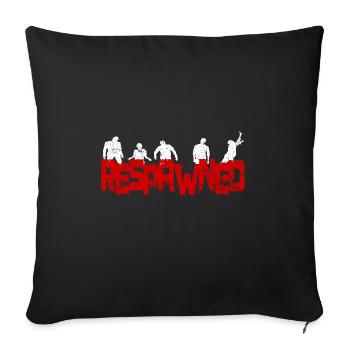 Respawned Zombies Gaming - Sofa pillowcase 17,3'' x 17,3'' (45 x 45 cm) - black - Front