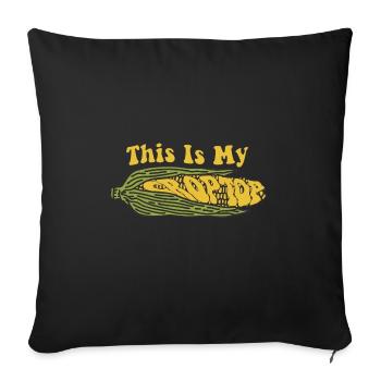 Funny Farming Quotes This Is My Crop Top Farmer - Sofakissenbezug 45 x 45 cm - Schwarz - Vorne