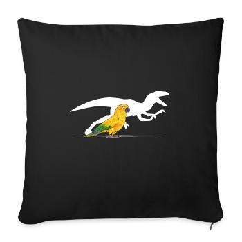 Parakeet Parrot Parakeet Bird - Sofa pillowcase 17,3'' x 17,3'' (45 x 45 cm) - black - Front
