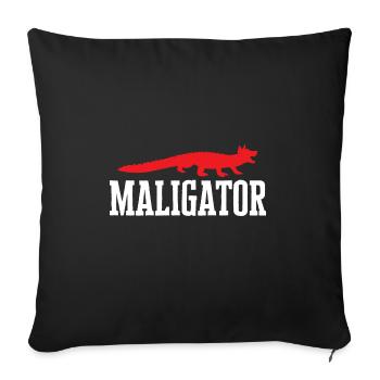 Malinois Belgian Shepherd Mechelaar Dog - Sofa pillowcase 17,3'' x 17,3'' (45 x 45 cm) - black - Front