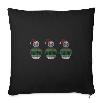 Religious Family Faith Hope Love Christmas - Sofa pillowcase 17,3'' x 17,3'' (45 x 45 cm) - black - Front