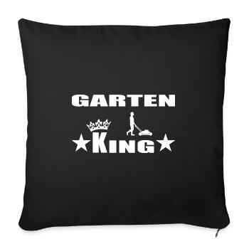 Garten - Sofakissenbezug 45 x 45 cm - Schwarz - Vorne