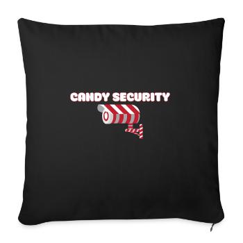 Candy Security Kids Parents Matching Birthday - Sofa pillowcase 17,3'' x 17,3'' (45 x 45 cm) - black - Front