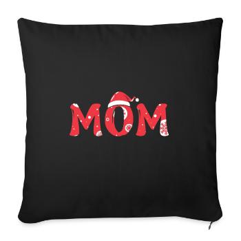 Cadeaux de Noël Noël - Housse de coussin décorative 45 x 45 cm - noir - Devant