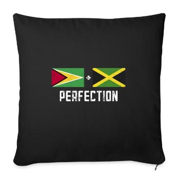 Guyana Flag Guyanese Guyana - Sofa pillowcase 17,3'' x 17,3'' (45 x 45 cm) - black - Front