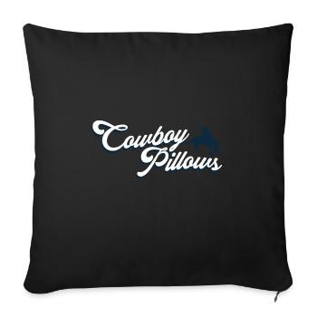 Cowboy Pillows Southern Girl Texas Lady Funny - Sofa pillowcase 17,3'' x 17,3'' (45 x 45 cm) - black - Front