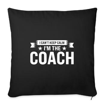 Trainer Trainer Sport Geschenk - Sofakissenbezug 45 x 45 cm - Schwarz - Vorne