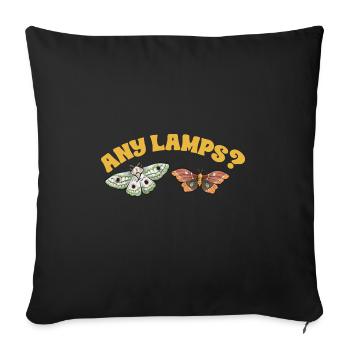 Moths Insect Collector Entomologist - Sofa pillowcase 17,3'' x 17,3'' (45 x 45 cm) - black - Front