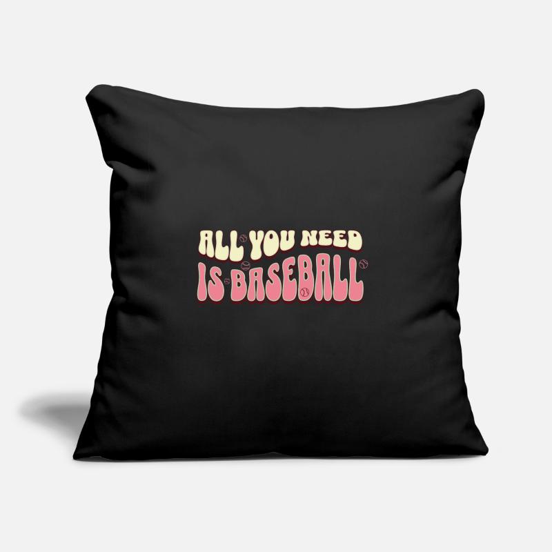 Tout ce dont vous avez besoin, c’est du baseball Housse de coussin décorative 45 x 45 cm