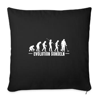 Evolution Sondler Détecteur de métaux Sondel Sonde sonde - Housse de coussin décorative 45 x 45 cm - noir - Devant