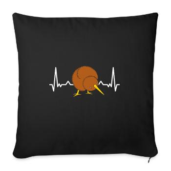 Großer Kiwi-Vogel Zealnds lieben es, Vögel zu beob - Sofakissenbezug 45 x 45 cm - Schwarz - Vorne