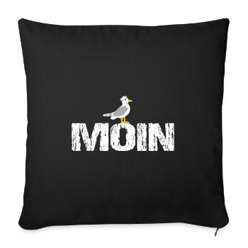 Moin - Sofakissenbezug 45 x 45 cm - Schwarz - Vorne