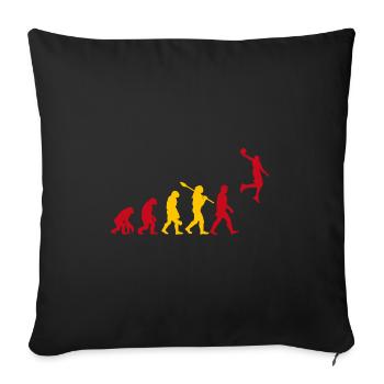 Spanish Basketball Sports Evolution for BBall - Sofakissenbezug 45 x 45 cm - Schwarz - Vorne