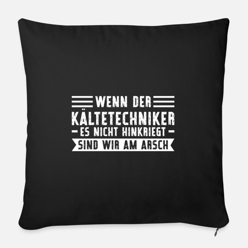 Technik Kältetechniker Anlagenmechaniker Geschenk - Sofakissenbezug 45 x 45 cm - Schwarz