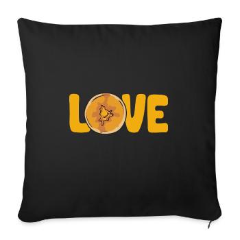 Crêpes Petit-déjeuner Crêpes - Housse de coussin décorative 45 x 45 cm - noir - Devant