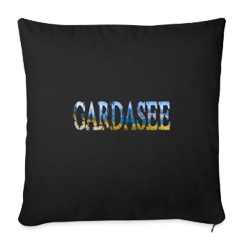 Lake Garda Italy - Sofa pillowcase 17,3'' x 17,3'' (45 x 45 cm) - black - Front