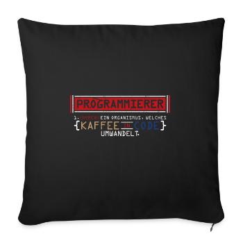 Programmierer - Sofakissenbezug 45 x 45 cm - Schwarz - Vorne
