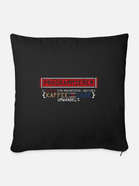 Programmierer - Sofakissenbezug 45 x 45 cm - Schwarz