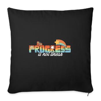 Les progrès des enseignants accélérés paraprofessionnels ne sont pas - Housse de coussin décorative 45 x 45 cm - noir - Devant