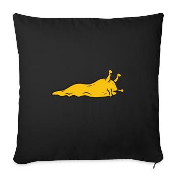 Banana Snail Snail - Sofa pillowcase 17,3'' x 17,3'' (45 x 45 cm) - black - Front