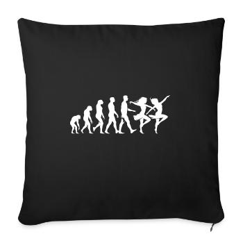 Zouk-Tanz-Geschenk - Sofakissenbezug 45 x 45 cm - Schwarz - Vorne