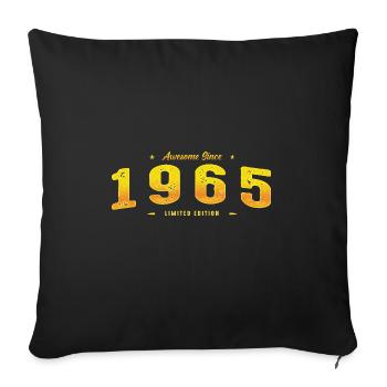 Génial depuis 1965 - 60e anniversaire Édition limitée - Housse de coussin décorative 45 x 45 cm - noir - Devant