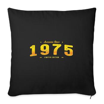 Génial depuis 1975 - 50e anniversaire Édition limitée - Housse de coussin décorative 45 x 45 cm - noir - Devant