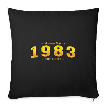 Le meilleur de 1983 - 42e anniversaire Cadeau en édition limitée - Housse de coussin décorative 45 x 45 cm - noir - Devant