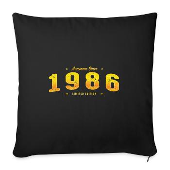 Génial depuis 1986 - 39e anniversaire Édition limitée - Housse de coussin décorative 45 x 45 cm - noir - Devant