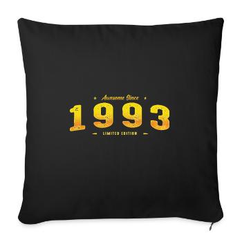 Le meilleur de 1993 - Cadeau en édition limitée pour le 32e anniversaire - Housse de coussin décorative 45 x 45 cm - noir - Devant