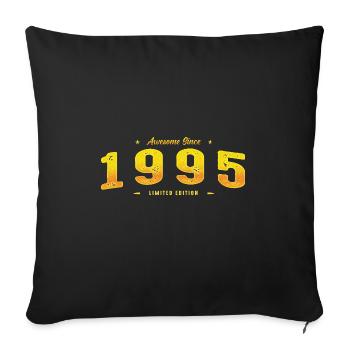 Génial depuis 1995 - 30e anniversaire Édition limitée - Housse de coussin décorative 45 x 45 cm - noir - Devant