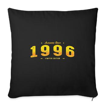 Génial depuis 1996 - 29e anniversaire Édition limitée - Housse de coussin décorative 45 x 45 cm - noir - Devant