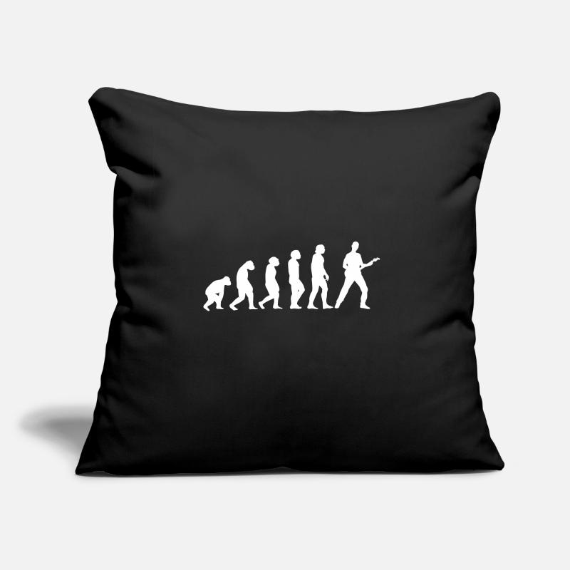 Évolution de la guitare Housse de coussin décorative 45 x 45 cm