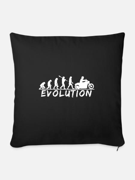 Evolution of Riding Discover Your Journey - Sofakissenbezug 45 x 45 cm - Schwarz