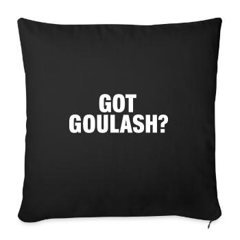 Gulasch - Sofakissenbezug 45 x 45 cm - Schwarz - Vorne