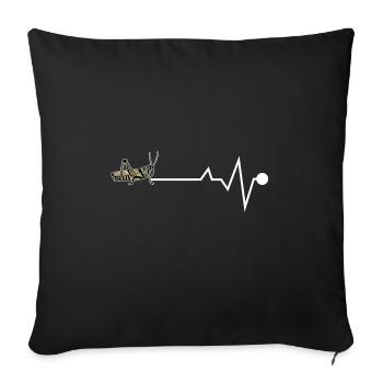Insect collectors, insects, beetle lovers, entomologists - Sofa pillowcase 17,3'' x 17,3'' (45 x 45 cm) - black - Front