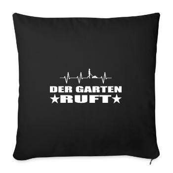 Garten - Sofakissenbezug 45 x 45 cm - Schwarz - Vorne