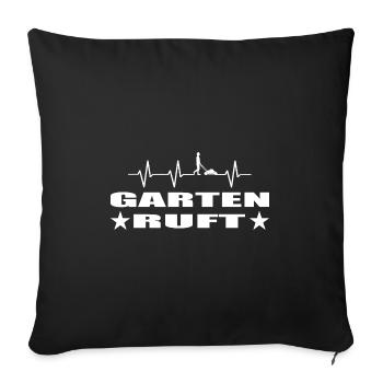 Garten - Sofakissenbezug 45 x 45 cm - Schwarz - Vorne