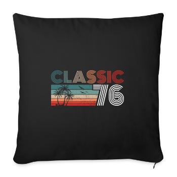 47 Year Old Birthday 2023 Classic 1976 47 Birthday - Sofa pillowcase 17,3'' x 17,3'' (45 x 45 cm) - black - Front