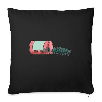 Insect collectors, insects, beetle lovers, entomologists - Sofa pillowcase 17,3'' x 17,3'' (45 x 45 cm) - black - Front