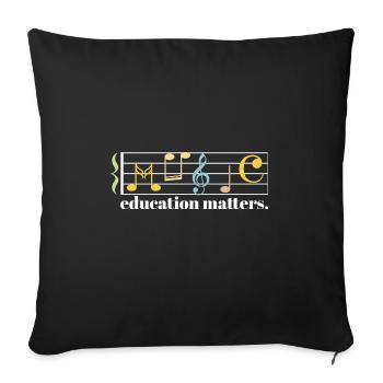 Music Education Matters Composer Musician Music - Sofakissenbezug 45 x 45 cm - Schwarz - Vorne