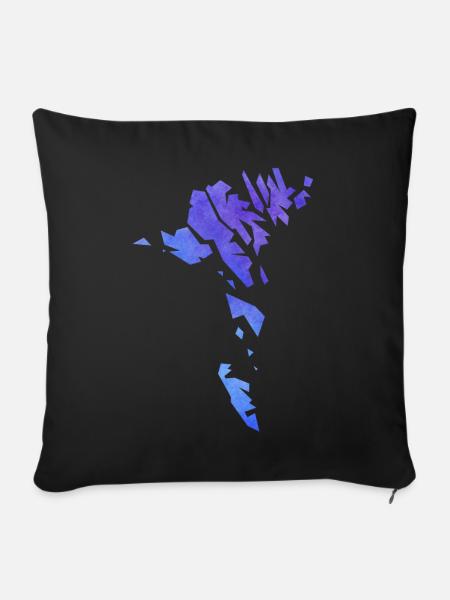faroe - Sofakissenbezug 45 x 45 cm - Schwarz