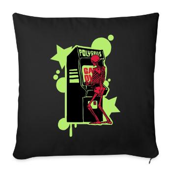 Hi-score - Sofa pillowcase 17,3'' x 17,3'' (45 x 45 cm) - black - Front
