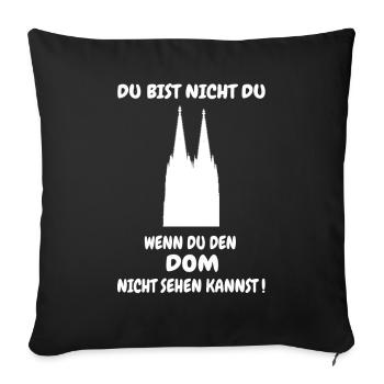 TU N’ES PAS TOI - La cathédrale de Cologne - Housse de coussin décorative 45 x 45 cm - noir - Devant