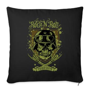Rock 'n' Roll pour toujours - Housse de coussin décorative 45 x 45 cm - noir - Devant