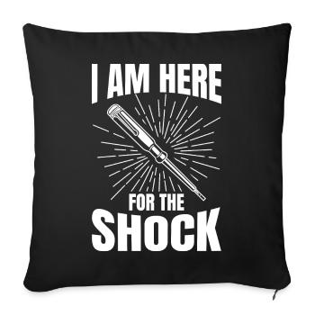 Funny electrician - Sofa pillowcase 17,3'' x 17,3'' (45 x 45 cm) - black - Front
