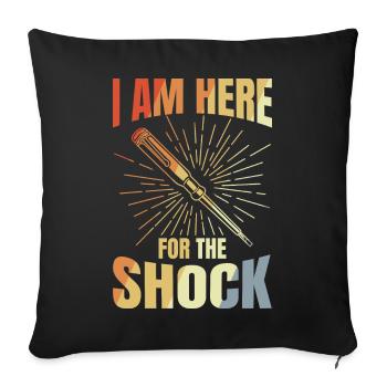 Electrical Engineer Saying - Sofa pillowcase 17,3'' x 17,3'' (45 x 45 cm) - black - Front